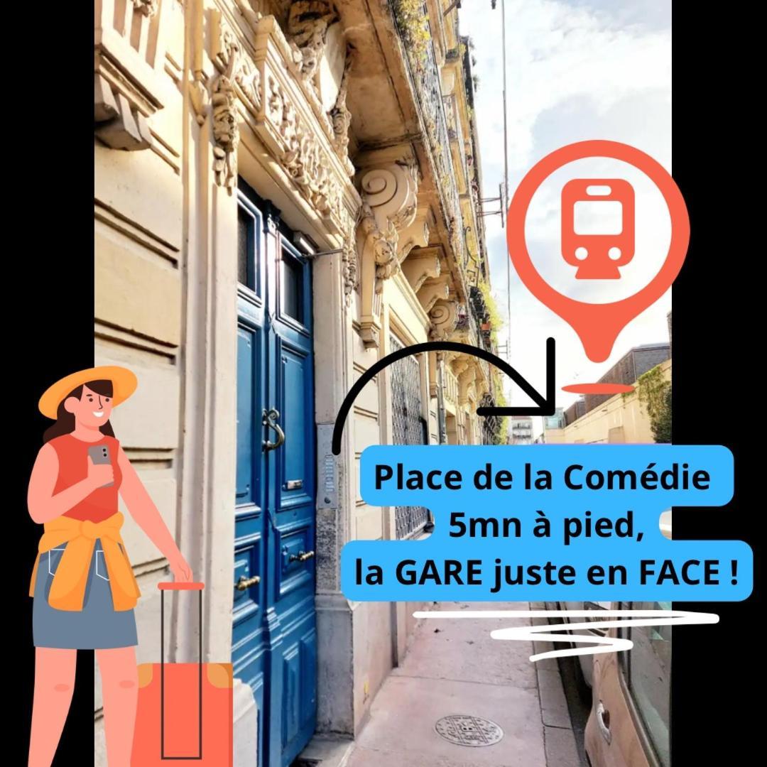 Appart l'Echappée Belle, Centre Historique, Gare Montpellier Esterno foto